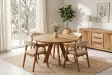 Table ronde ART WOOD Ø 120 cm en manguier massif — Adeniahome