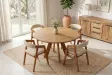 Table ronde ART WOOD Ø 120 cm en manguier massif — Adeniahome