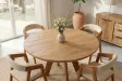 Table ronde ART WOOD Ø 120 cm en manguier massif — Adeniahome