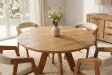 Table ronde ART WOOD Ø 120 cm en manguier massif — Adeniahome