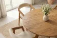 Table ronde ART WOOD Ø 120 cm en manguier massif — Adeniahome