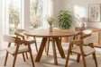 Table ronde ART WOOD Ø 140 cm en manguier massif — Adeniahome
