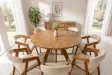 Table ronde ART WOOD Ø 140 cm en manguier massif — Adeniahome