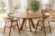 Table ronde ART WOOD Ø 140 cm en manguier massif — Adeniahome