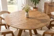Table ronde ART WOOD Ø 140 cm en manguier massif — Adeniahome