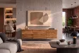 Buffet suspendu acacia massif 175 cm Relief — Adeniahome