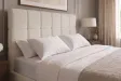 Lit coffre 180x200 cm bouclé crème avec rangement — Prestige