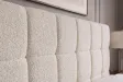 Lit coffre 180x200 cm bouclé crème avec rangement — Prestige