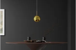 Suspension verre Liquid Diamond 20 cm or — Luminaire design élégant 2