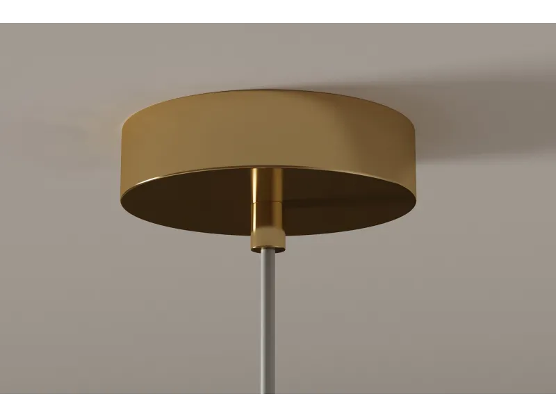 Suspension verre Liquid Diamond 20 cm or — Luminaire design élégant