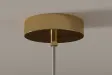 Suspension verre Liquid Diamond 20 cm or — Luminaire design élégant