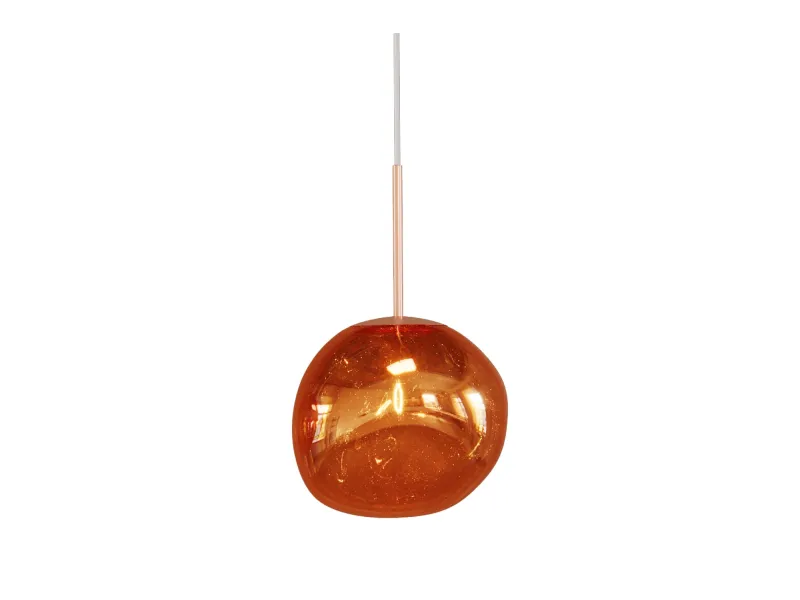 Suspension verre Liquid Diamond 20 cm cuivre — Luminaire chaleureux