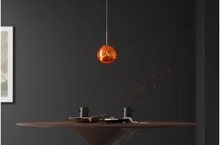 Suspension verre Liquid Diamond 20 cm cuivre — Luminaire chaleureux