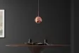 Suspension verre Liquid Diamond 20 cm cuivre — Luminaire chaleureux