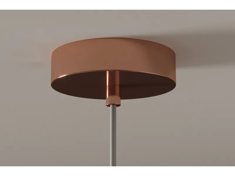 Suspension verre Liquid Diamond 20 cm cuivre — Luminaire chaleureux