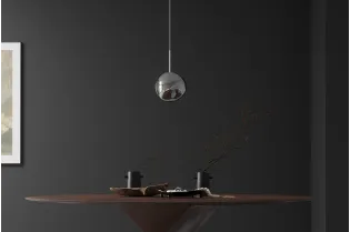 Suspension verre Liquid Diamond 20 cm fumé — Luminaire design 2