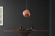 Grande suspension verre Liquid Diamond 35 cm cuivre — Luminaire