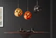 Grande suspension verre Liquid Diamond 35 cm cuivre — Luminaire