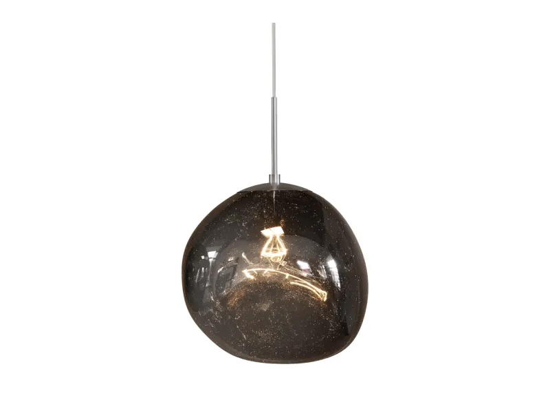 Suspension verre fumé Liquid Diamond 35 cm — Luminaire design
