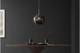Suspension verre fumé Liquid Diamond 35 cm — Luminaire design