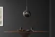 Suspension verre fumé Liquid Diamond 35 cm — Luminaire design