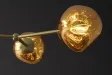 Suspension 5 globes verre doré Liquid Diamond 91 cm — Design
