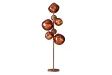 Lampadaire 7 globes verre cuivré Liquid Diamond 170 cm — Design