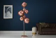 Lampadaire 7 globes verre cuivré Liquid Diamond 170 cm — Design