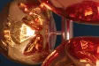Lampadaire 7 globes verre cuivré Liquid Diamond 170 cm — Design