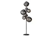 Lampadaire verre fumé gris 170 cm Liquid Diamond — 7 globes
