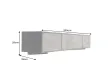 Meuble TV suspendu acacia et pierre 200 cm — Mountain Soul