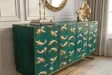 Buffet manguier 3D turquoise et or 180 cm — Golden Lagoon
