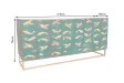Buffet manguier 3D turquoise et or 180 cm — Golden Lagoon