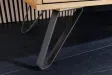 Meuble TV Living Edge 160 cm chêne sauvage — pieds noirs design