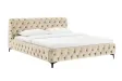 Lit Modern Barock 180x200 cm velours champagne — style Chesterfield
