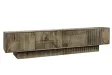 Meuble TV Art Déco manguier massif 200 cm gris — Adeniahome