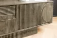 Meuble TV Art Déco manguier massif 200 cm gris — Adeniahome