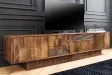 Meuble TV Art Déco manguier massif 200 cm brun — Adeniahome