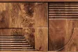 Meuble TV Art Déco manguier massif 200 cm brun — Adeniahome