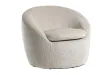 Fauteuil pivotant Alpine tissu texturé beige — Adeniahome
