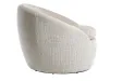 Fauteuil pivotant Alpine tissu texturé beige — Adeniahome
