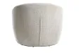 Fauteuil pivotant Alpine tissu texturé beige — Adeniahome