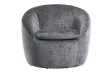 Fauteuil pivotant Alpine tissu texturé gris — Adeniahome