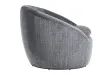 Fauteuil pivotant Alpine tissu texturé gris — Adeniahome