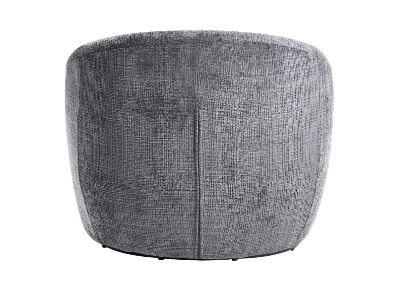 Fauteuil pivotant Alpine tissu texturé gris — Adeniahome