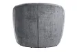 Fauteuil pivotant Alpine tissu texturé gris — Adeniahome