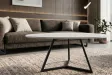 Table basse Marvelous céramique blanche 90 cm — Adeniahome