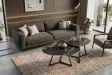 Table basse céramique 90 cm Aurora Oro noir or sable — Marvelous