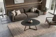 Table basse céramique grise 90 cm — Collection Marvelous