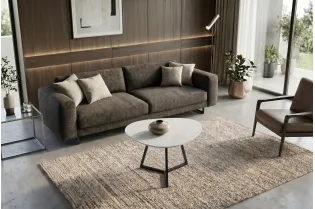 Table basse céramique blanche 70 cm — Collection Marvelous 2